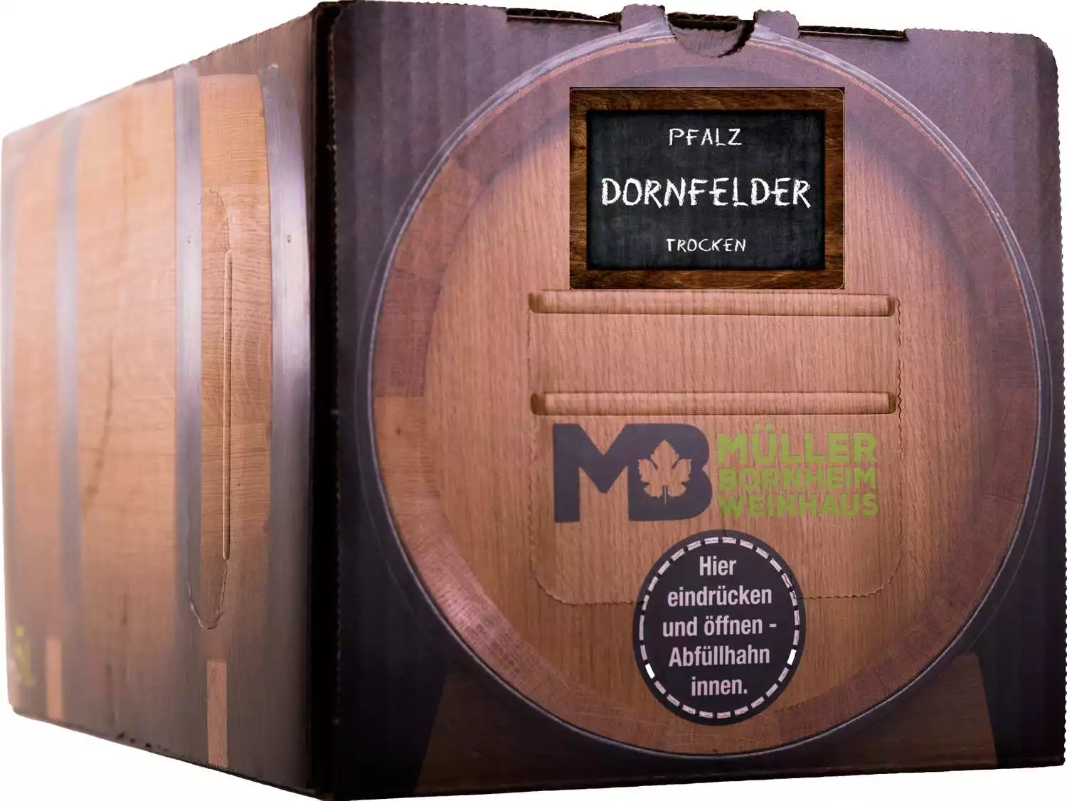 Bag in Box Wein Dornfelder trocken Rotwein 5L Weinhaus Müller Bornheim